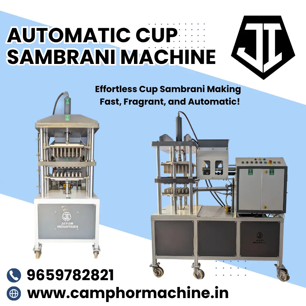 Automatic Cup Sambrani Machine Manufacturer – Jayam Engineering