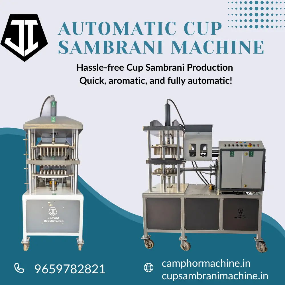 Cup Sambrani Machine Manufacturers in Tamilnadu