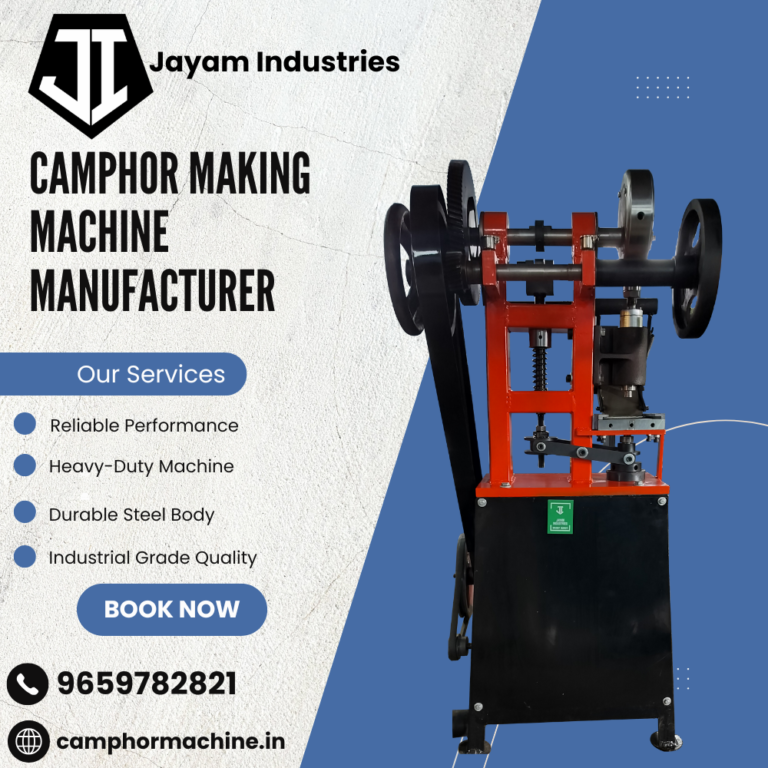 Camphor Making Machines Manufacturer in Tamil Nadu